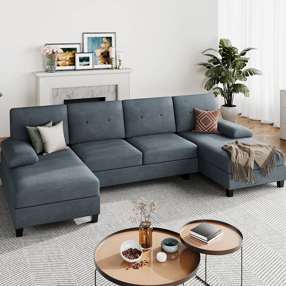 Sofa Couch with Double Chaise - Image 3