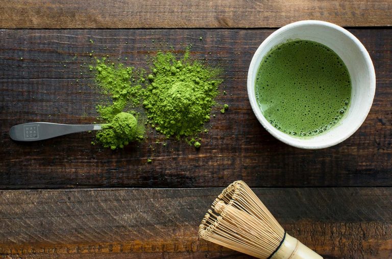 Pure organic green leaves help maintain natural body vitality